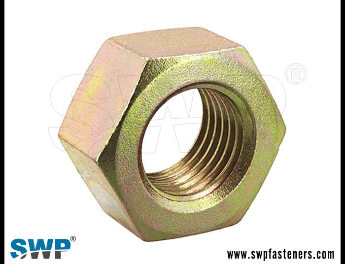 Hex Nut Yellow Finish