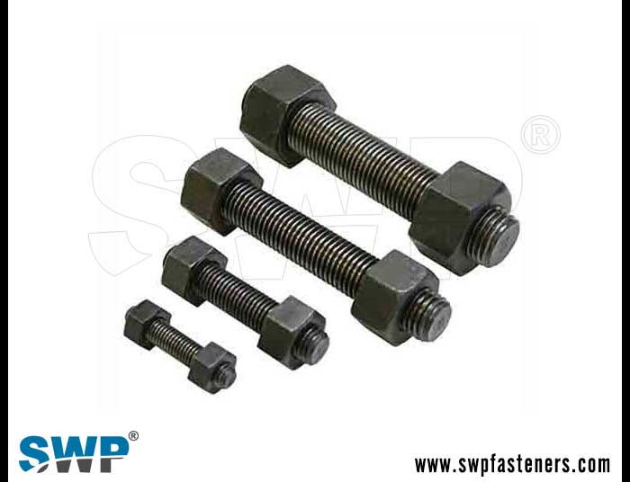 Threaded Studs with Hex Nuts